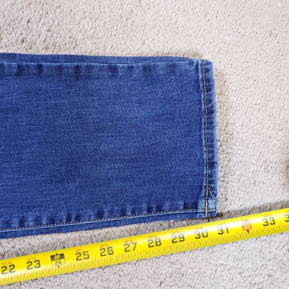 Lucky Brand Mens Jeans 38x32 (Fits 36x31) Blue 412 Athletic Slim Dark Whiskered - Picture 10 of 12